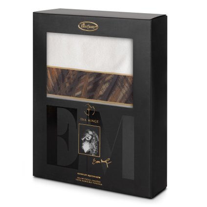 FROTÉ RUČNÍK EVA MINGE11 SADA 1KS 30X50 CM, 1KS 50X90 CM, 1KS 70X140 CM BÍLÁ