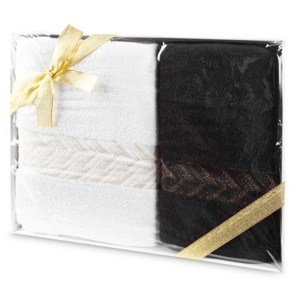 BAVLNĚNÝ RUČNÍK GLOW SADA 50X90 CM, 70X140 CM VÍCEBAREVNÁ