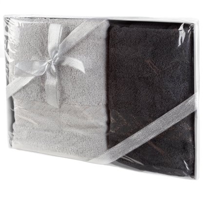 BAVLNĚNÝ RUČNÍK GLOW SADA 50X90 CM, 70X140 CM VÍCEBAREVNÁ