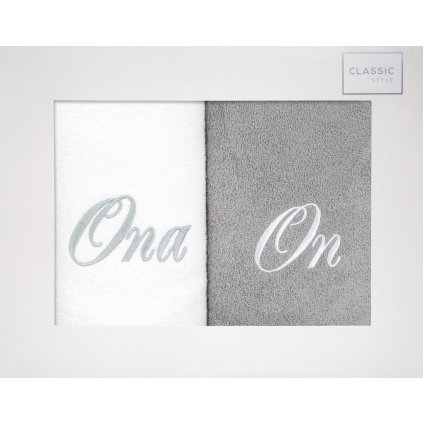 FROTÉ RUČNÍK ONA ON SADA 2 KS 70X140 CM VÍCEBAREVNÁ