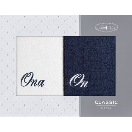 FROTÉ RUČNÍK ONA ON SADA 2 KS 70X140 CM VÍCEBAREVNÁ