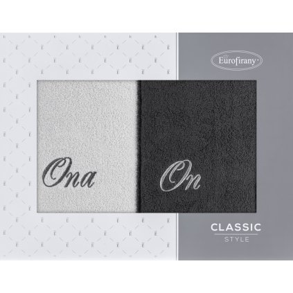 FROTÉ RUČNÍK ONA ON SADA 2 KS 70X140 CM VÍCEBAREVNÁ