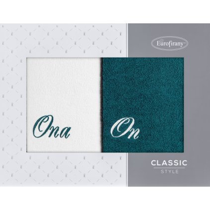 FROTÉ RUČNÍK ONA ON SADA 2 KS 50X90 CM VÍCEBAREVNÁ