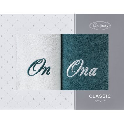 FROTÉ RUČNÍK ONA ON SADA 2 KS 50X90 CM VÍCEBAREVNÁ