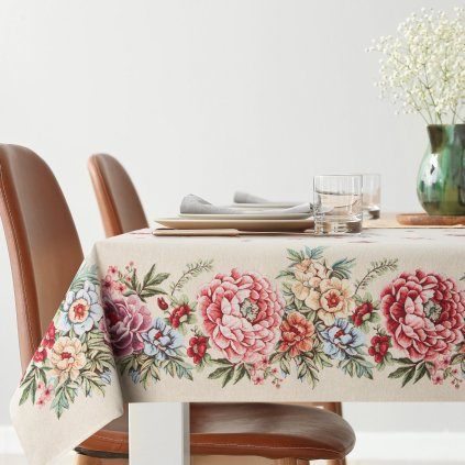 GOBELÍNOVÝ UBRUS GRIA 140X180 CM KVĚTY