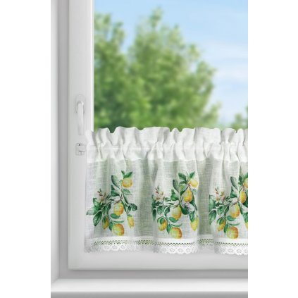 KRÁTKÁ ZÁCLONA NA PÁSCE KSENÍ 150X30 CM VÍCEBAREVNÁ