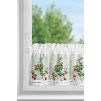 KRÁTKÁ ZÁCLONA NA PÁSCE KSENÍ 150X30 CM VÍCEBAREVNÁ