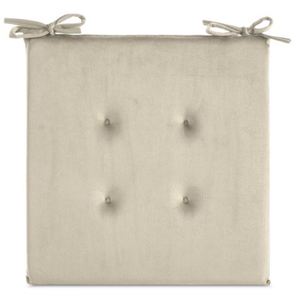 PODSEDÁK NA ŽIDLE GAJA 40X40X3 CM SVĚTLEBÉŽOVÁ