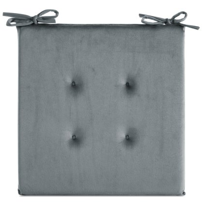 PODSEDÁK NA ŽIDLE GAJA 40X40X3 CM STŘÍBRNÁ