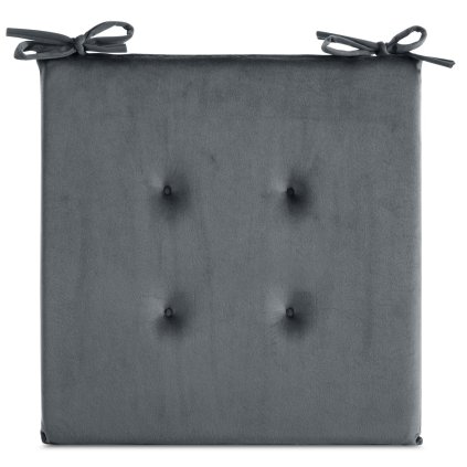 PODSEDÁK NA ŽIDLE GAJA 40X40X3 CM ŠEDÁ