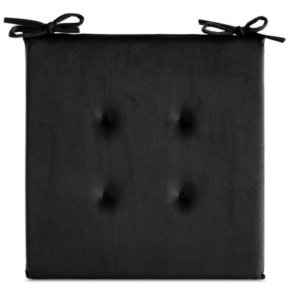 PODSEDÁK NA ŽIDLE GAJA 40X40X3 CM ČERNÁ