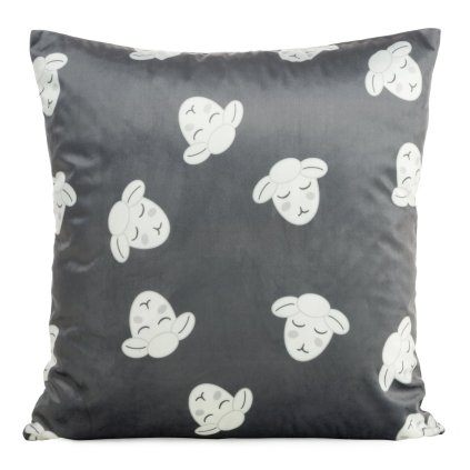 DĚTSKÝ DEKORAČNÍ POVLAK NA POLŠTÁŘ KIDS 1C 45X45 CM ŠEDÁ