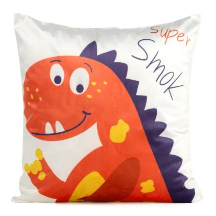 DĚTSKÝ DEKORAČNÍ POVLAK NA POLŠTÁŘ KIDS 8A 45X45 CM VZOROVANÁ