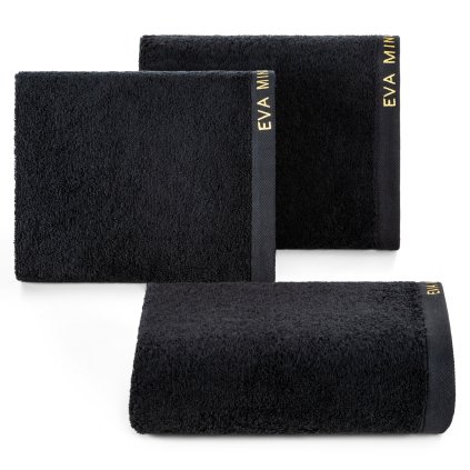 FROTÉ RUČNÍK EVA MINGE VENUS 30X50 CM ČERNÁ