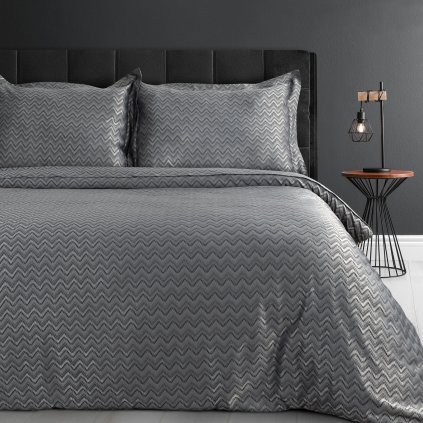 BAMBUSOVÉ POVLEČENÍ BAMBO 160X200 CM, 2KS 60X80 CM ŠEDÉ