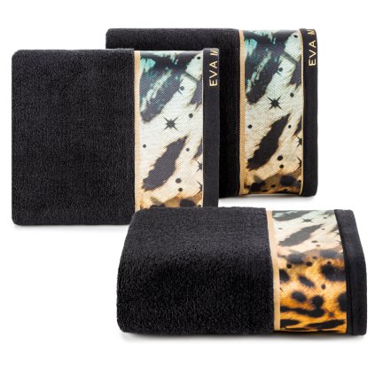 FROTÉ RUČNÍK EVA MINGE15 50X90 CM ČERNÁ