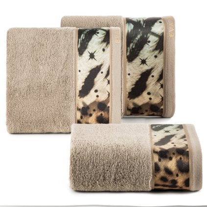 FROTÉ RUČNÍK EVA MINGE15 50X90 CM BÉŽOVÁ