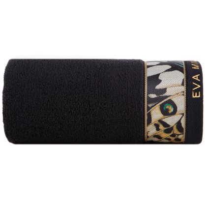 FROTÉ RUČNÍK EVA MINGE15 30X50 CM ČERNÁ