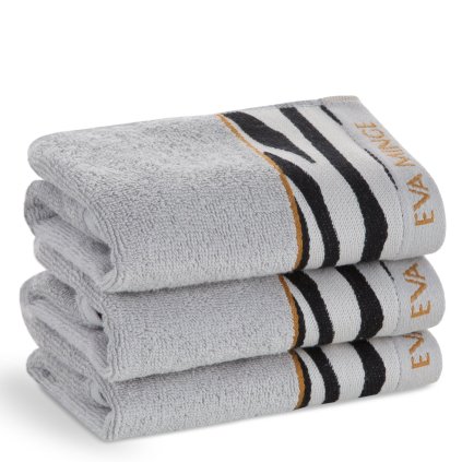 BAVLNĚNÝ RUČNÍK EVA MINGE22 30X50 CM STŘÍBRNÁ