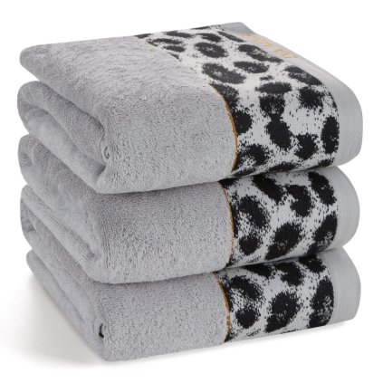 BAVLNĚNÝ RUČNÍK EVA MINGE22 70X140 CM STŘÍBRNÁ