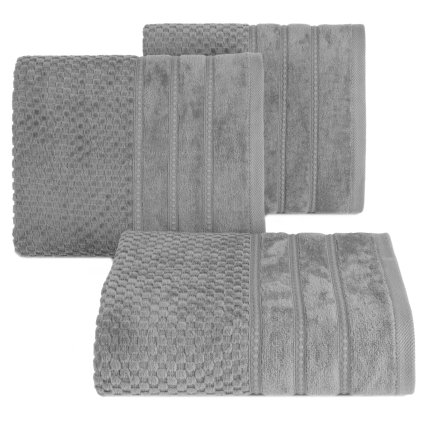 BAVLNĚNÝ RUČNÍK ADORE 50X90 CM STŘÍBRNÁ