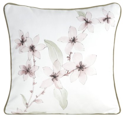 DEKORAČNÍ POVLAK NA POLŠTÁŘ PREMIUM BIANCA 45X45 CM KVĚTY