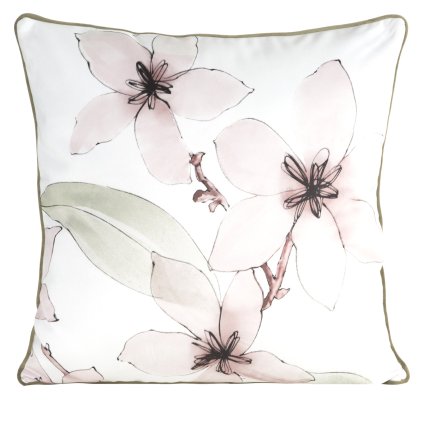 DEKORAČNÍ POVLAK NA POLŠTÁŘ PREMIUM BIANCA 60X60 CM KVĚTY
