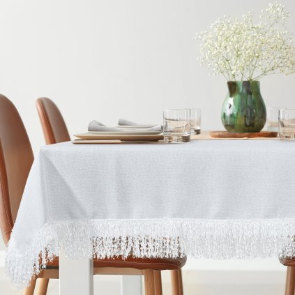 UBRUS JASPER 140X180 CM BÍLÝ