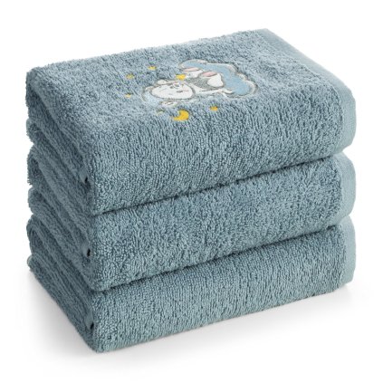 DĚTSKÝ BAVLNĚNÝ RUČNÍK BABY75 70X140 CM SVĚTLEMODRÁ