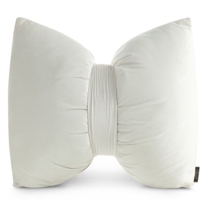 DEKORAČNÍ POLŠTÁŘ KOKARDA 45X55 CM KRÉMOVÁ