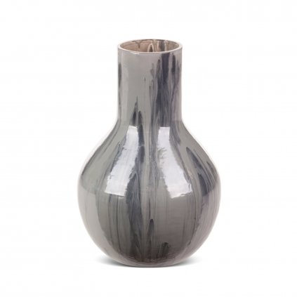 DEKORAČNÍ SKLENĚNÁ VÁZA CALEN (01) (FI) 18 X28 CM VÍCEBAREVNÁ