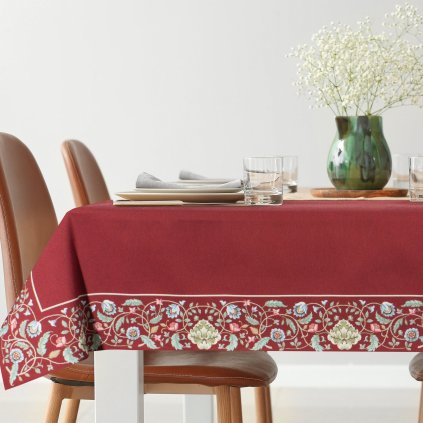 GOBELÍNOVÝ UBRUS FESTIVE VERDE1 140X180 CM VZOROVANÝ