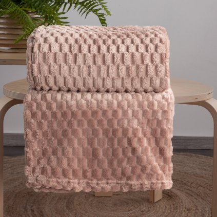 DEKA Z MIKROFLANELU CINDY6 150X200 CM BÉŽOVÁ