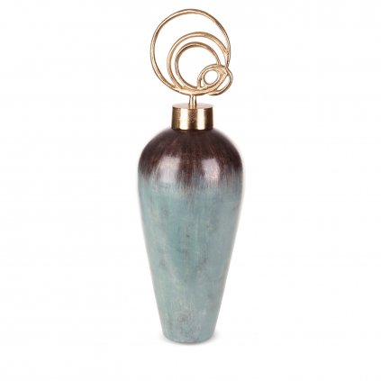 DEKORAČNÍ SKLENĚNÁ FIGURKA ABRIL (02) (FI) 25 X75 CM VÍCEBAREVNÁ