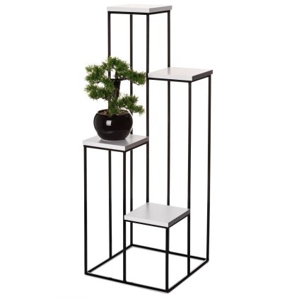 5907600417748 nowoczesny kwietnik czarno bialy 110 cm loft