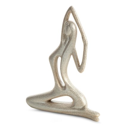 DEKORAČNÍ SOŠKA LADY 19X5X25 CM ŠAMPAŇSKÁ