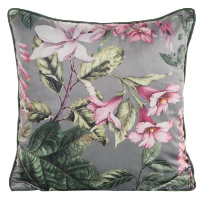 DEKORAČNÍ POVLAK NA POLŠTÁŘ VELVET 108 45X45 CM KVĚTY