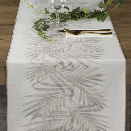 BĚHOUN NA STŮL INES11 40X140 CM LISTY