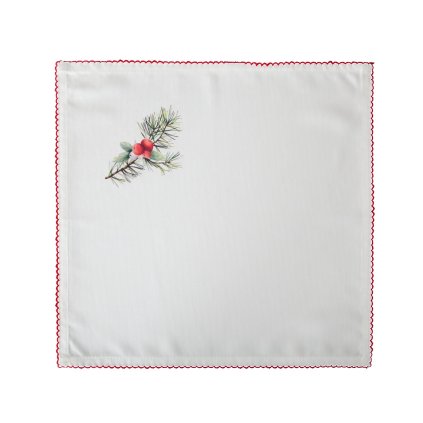 VÁNOČNÍ PROSTÍRÁNÍ NA STŮL INES13 SADA 4 KS 40X40 CM VZOROVANÁ