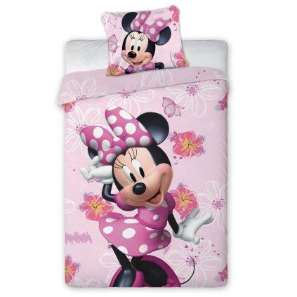 posciel bawelna 140x200 1p70x90 myszka minnie 002