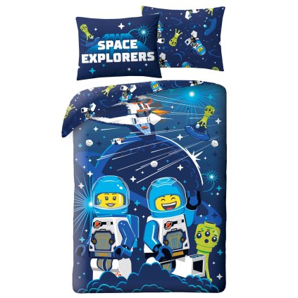 posciel mikrofibra 140x200 1p70x90 lego kosmos