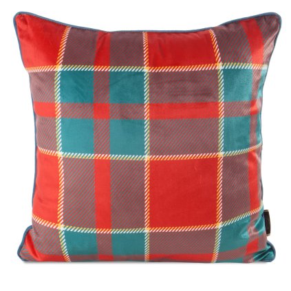 VÁNOČNÍ DEKORAČNÍ POVLAK NA POLŠTÁŘ MERRY 45X45 CM VZOROVANÁ