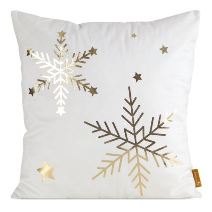 VÁNOČNÍ DEKORAČNÍ POVLAK NA POLŠTÁŘ ELEGANCE3 45X45 CM VZOROVANÁ