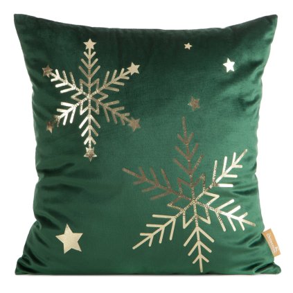 VÁNOČNÍ DEKORAČNÍ POVLAK NA POLŠTÁŘ ELEGANCE4 45X45 CM VZOROVANÁ