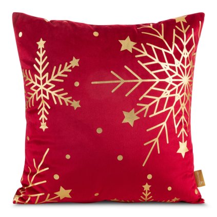 VÁNOČNÍ DEKORAČNÍ POVLAK NA POLŠTÁŘ ELEGANCE2 45X45 CM VZOROVANÁ