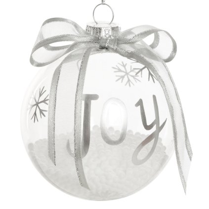 SKLENĚNÁ VÁNOČNÍ BANKA NA STROMEK SADA 4 KS (FI) 10 CM VZOROVANÁ