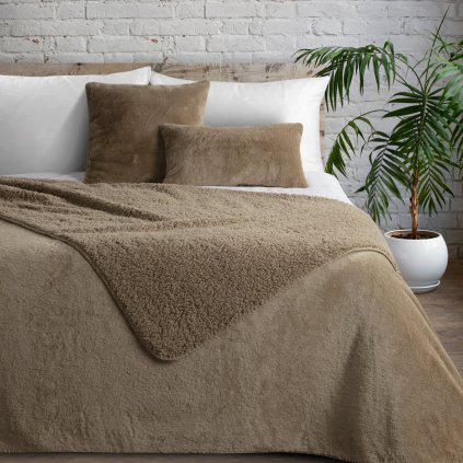 PŘEHOZ NA POSTEL NINA 170X210 CM BÉŽOVÝ