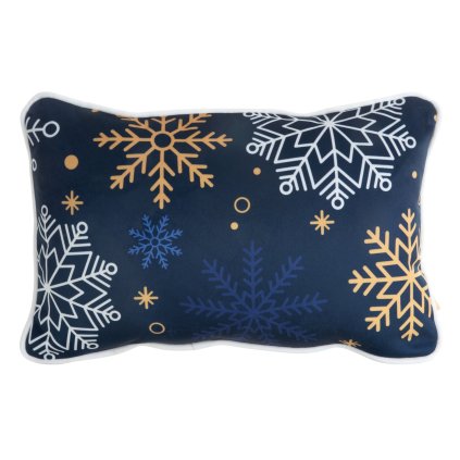 VÁNOČNÍ DEKORAČNÍ POVLAK NA POLŠTÁŘ CAROL04 30X45 CM VZOROVANÁ
