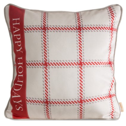 VÁNOČNÍ DEKORAČNÍ POVLAK NA POLŠTÁŘ CLARK02 45X45 CM VZOROVANÁ