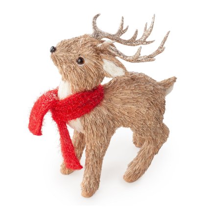 VÁNOČNÍ FIGURKA REINDEER 21X11 CM VÍCEBAREVNÁ